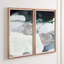 Quartz Diptych Ocean Framed Painting