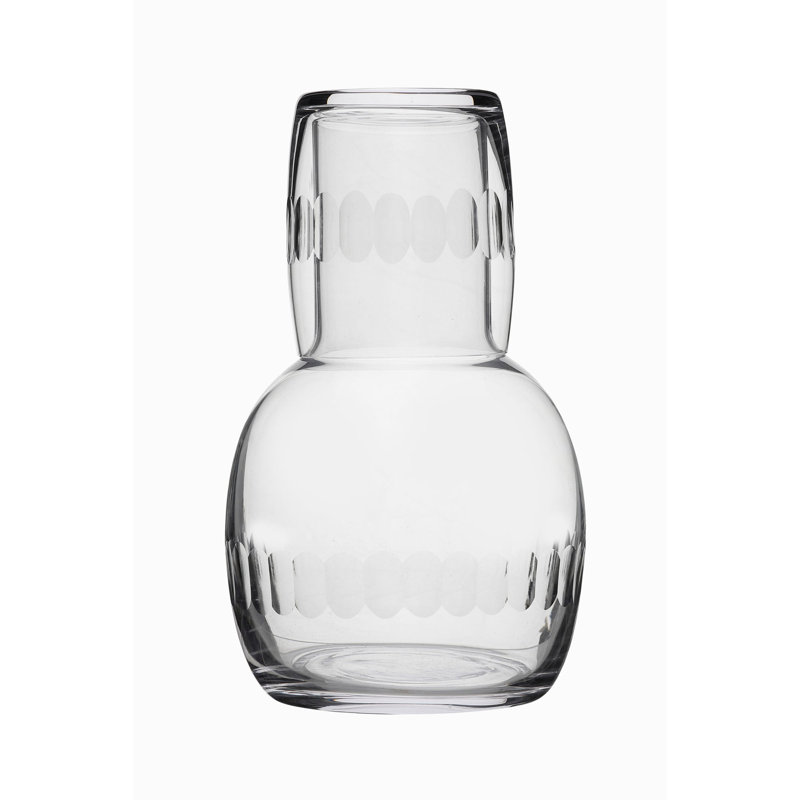 2 - Piece Crystal Carafe Set, Clear