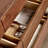 Black Walnut Entrance Cabinet Solid Wood Accent Chest