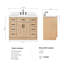 Meuble-lavabo simple en bois massif 42 po avec plateau en quartz Carrara de 1,5 po Thornaby-81058405-95016737