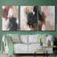 «Unbleached Neutrals I», ensemble de 3 reproductions encadrées sur toile-97913605-97913604