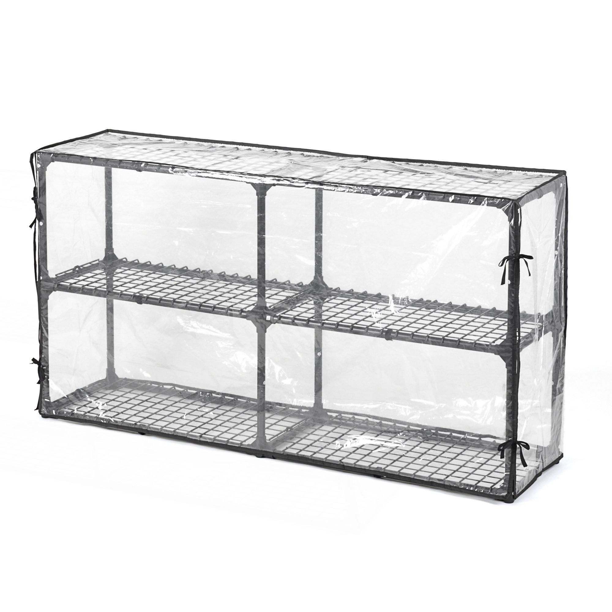 Wrought Studio™ 5-Shelf Wire Rack With Cover (2Pack) | Wayfair