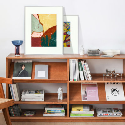 Clinger Silver Metal Picture Frame with Mat