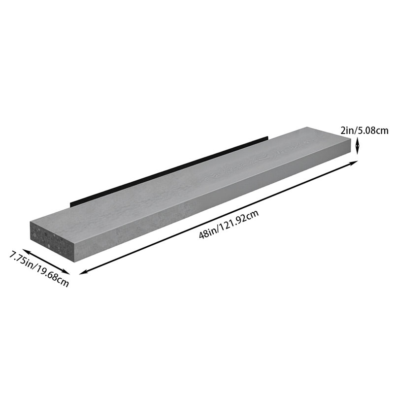 Longues tablettes flottantes avec fixation invisible