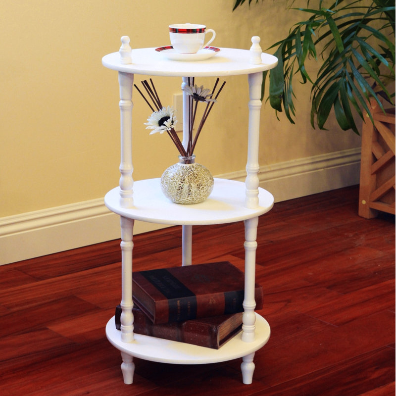 Solid Wood Plant Stand 3 Tier, White