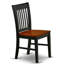 Ensemble de mobilier de salle à manger 7 pièces composé d'une table de cuisine rectangulaire avec rallonge papillon et 6 chaises, noir et cerise-908478766-908478767