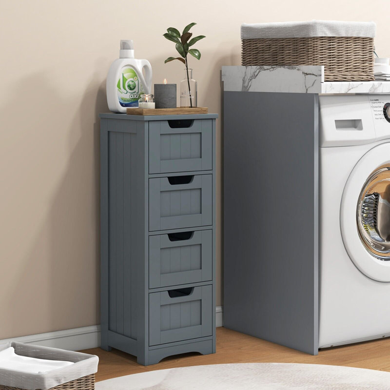 Malik Freestanding Bathroom Cabinet, Grey