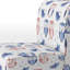 Fauteuil d'appoint pour enfants, hiboux pastel, bleu-1800510026
