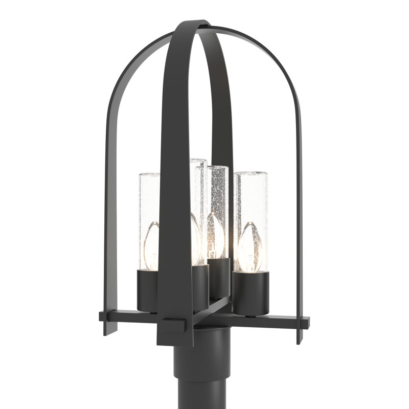 Triomphe 4 - Light 21.5" H Hardwired Lantern Head, Coastal Black, Seeded Clear