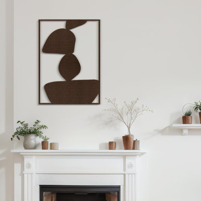 Décoration murale abstraite minimaliste moderne en forme organique