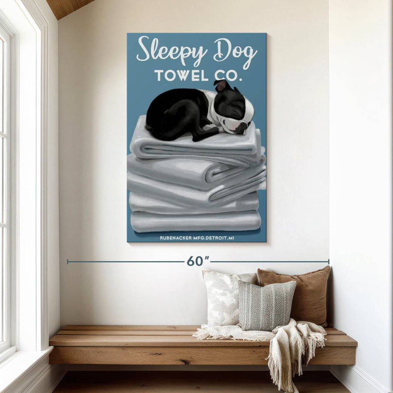 Brampt Sleepy Dog, 48" H x 32" W