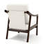 Fauteuil d'appoint rembourré avec structure en bois massif-537544466