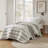 Premium Bedding Sets, Sage Green Polyester Comforter With Modern Minimalist Style