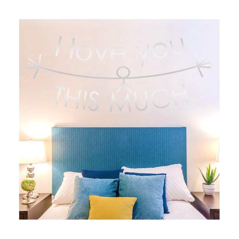 Non-Wall Damaging Wall Decal, Shiny Silver