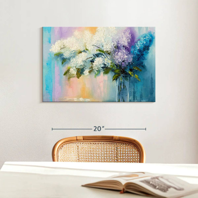 Harnek Lilacs, 16" H x 24" W