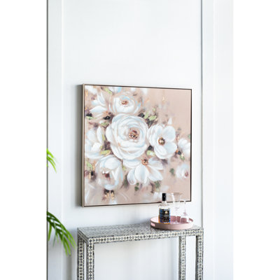 36.2X36.2X2 Inches Flower Canvas Print Artwork, Decorating Living Room, Foyer, Bedroom Office