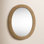 Nabia Rattan Oval Wall Mirror