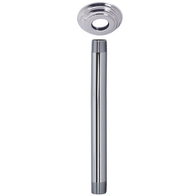 Bras de douche rond 1/2 po x 8 po avec bride