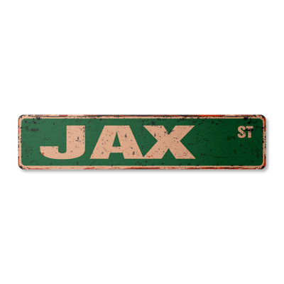 Plaque de rue en aluminium Jax
