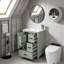 Meuble-lavabo moderne de 24 po avec lavabo en céramique, grand choix de rangement pratique-1835901192