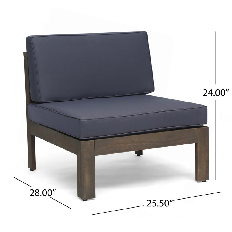L Shape Sofa Set For Garden,Backyard,Porch, Brown, Dark Gray