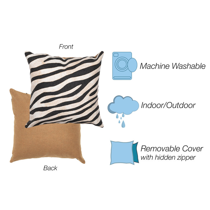Vision I Outdoor Square Pillow Cover & Insert