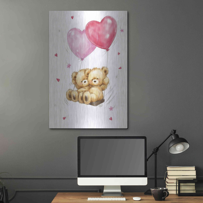 «Two Bears On Heart Swing» par Makiko, H 36 po x l 24 po
