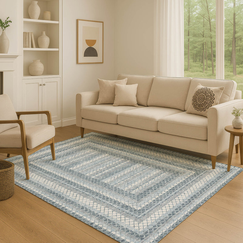 Premium Machine Washable Ariel Geometric Rug, Rectangle 10' x 14'