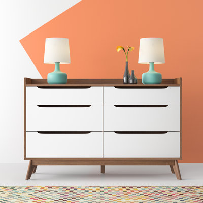 Severine 142cm W 6 - Drawer Chest of Drawers