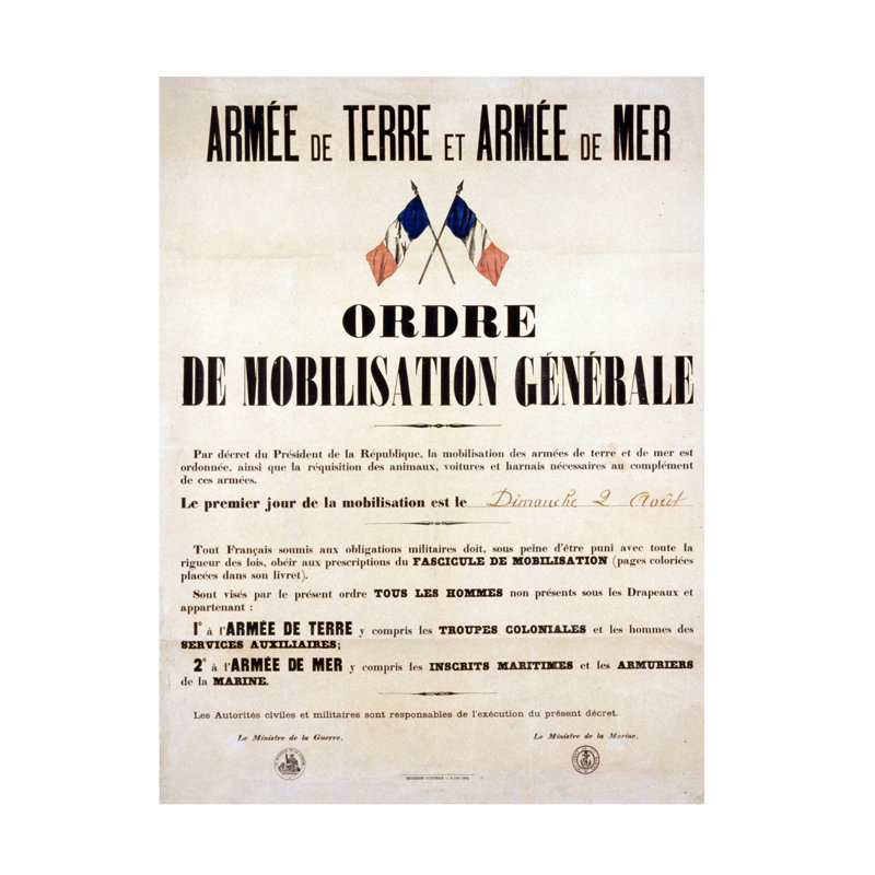 Art sur toile, affiche de la Première Guerre mondiale par Anonyme, H 32 po x l 24 po