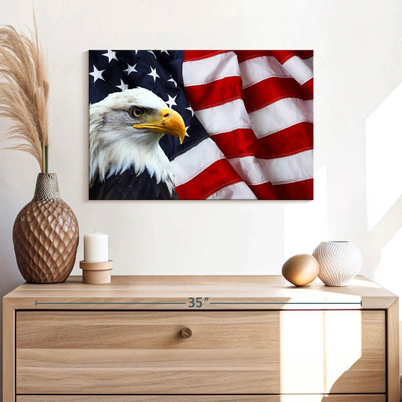 American National Bald Eagle, 16" H x 24" W