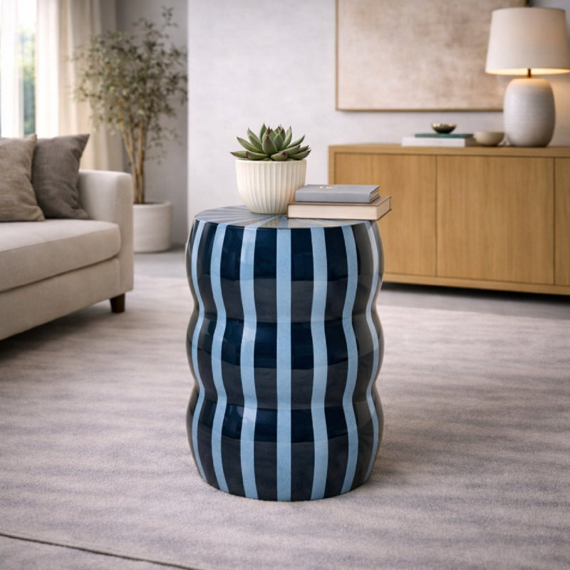 Table d'appoint Yalou, Bleu