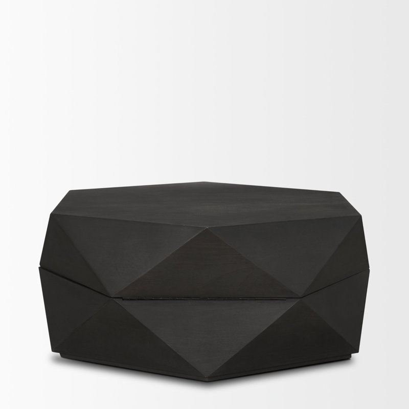 Table basse Malonne, Noir, H 15 po x l 36 po x L 36 po