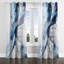 Bleu et gris Elixir I - rideau moderne en velours avec œillets - obscurcissant - 1 panneau-43487773-43717377