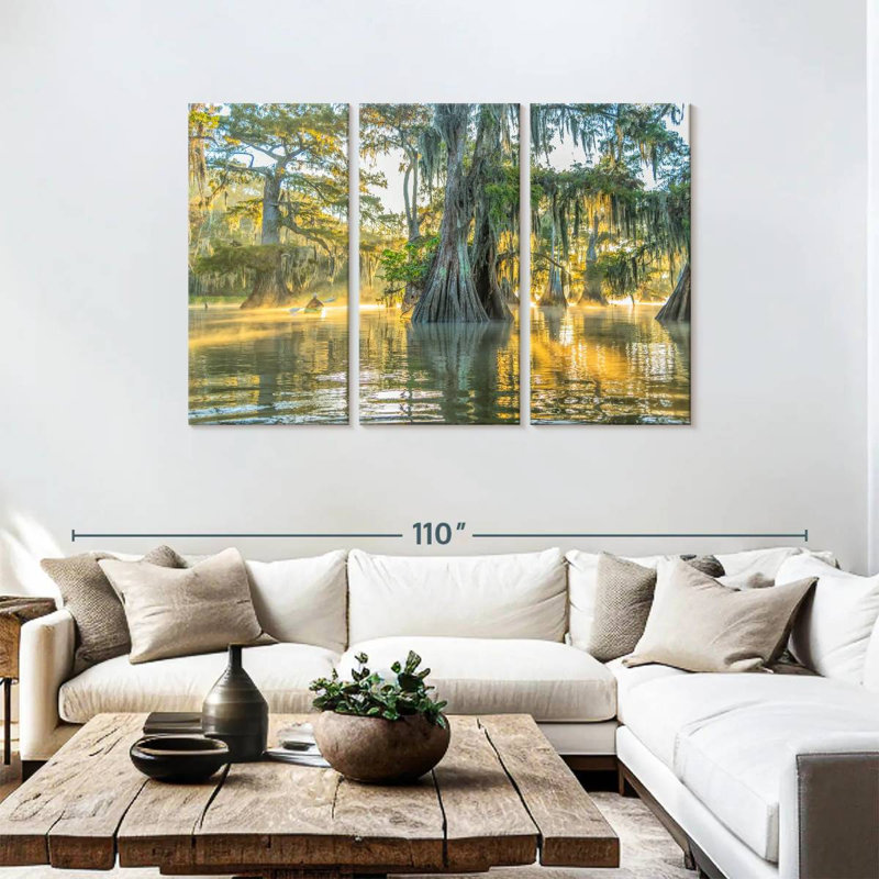 Alvord Lake Fausse Pointe State Park, 48" H x 74" W