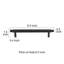 5" Centre to Centre Knurled Brass Bar Pull Multipack-112509486