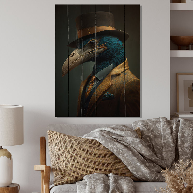 Mafia Eagle - Eagle Print on Wood, 20" H x 12" W x 1" D