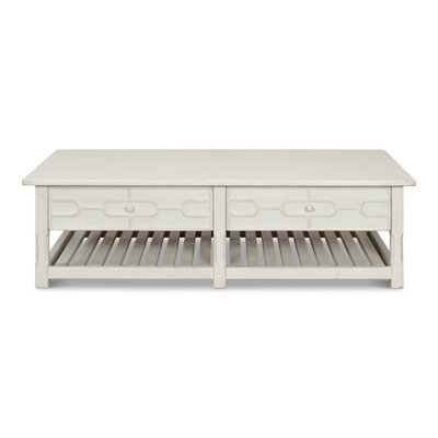 Table basse Isla, blanc antique