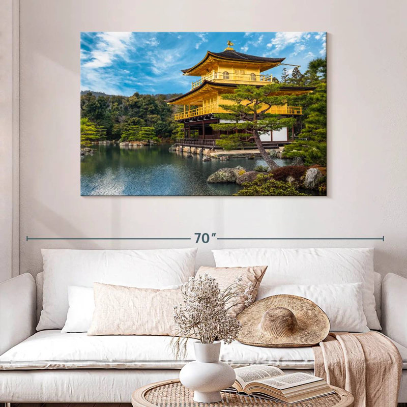 Pavillon doré Kavia à Kyoto, H 32 po x l 48 po