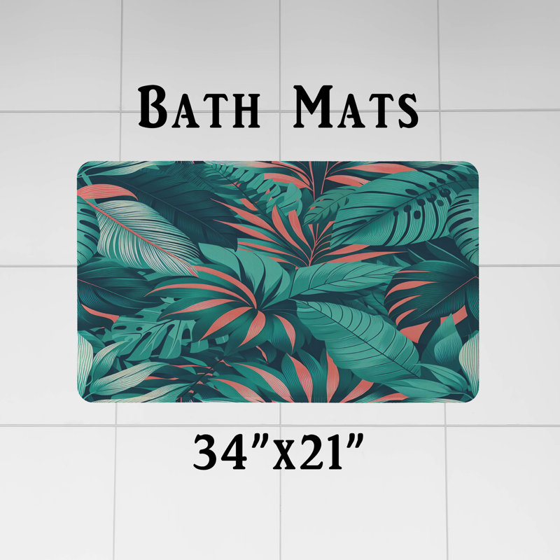 Rideau de douche avec tapis de bain, H 83 po x l 70 po