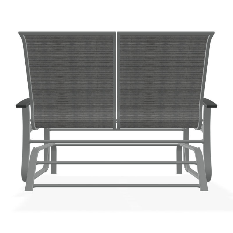 Belle Isle Aluminum Outdoor Rocker & Glider Lounge Chair, Destiny Steel, Graphite