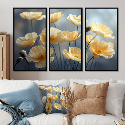 Eshan - ensemble d'art mural coquelicots
