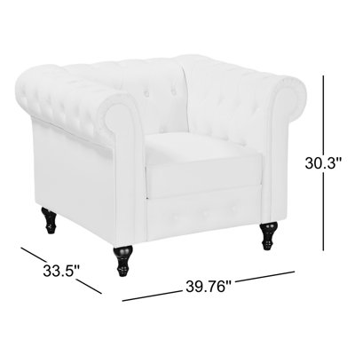Fauteuil Chesterfield de 39,76 po Sheilds