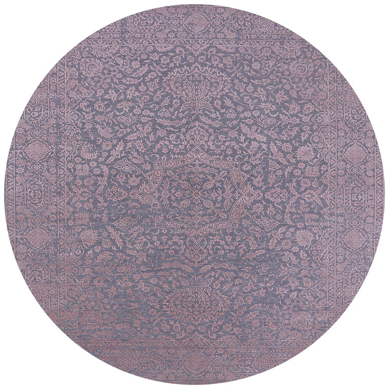 Tapis oriental rouge Shelba, Rond 4 pi