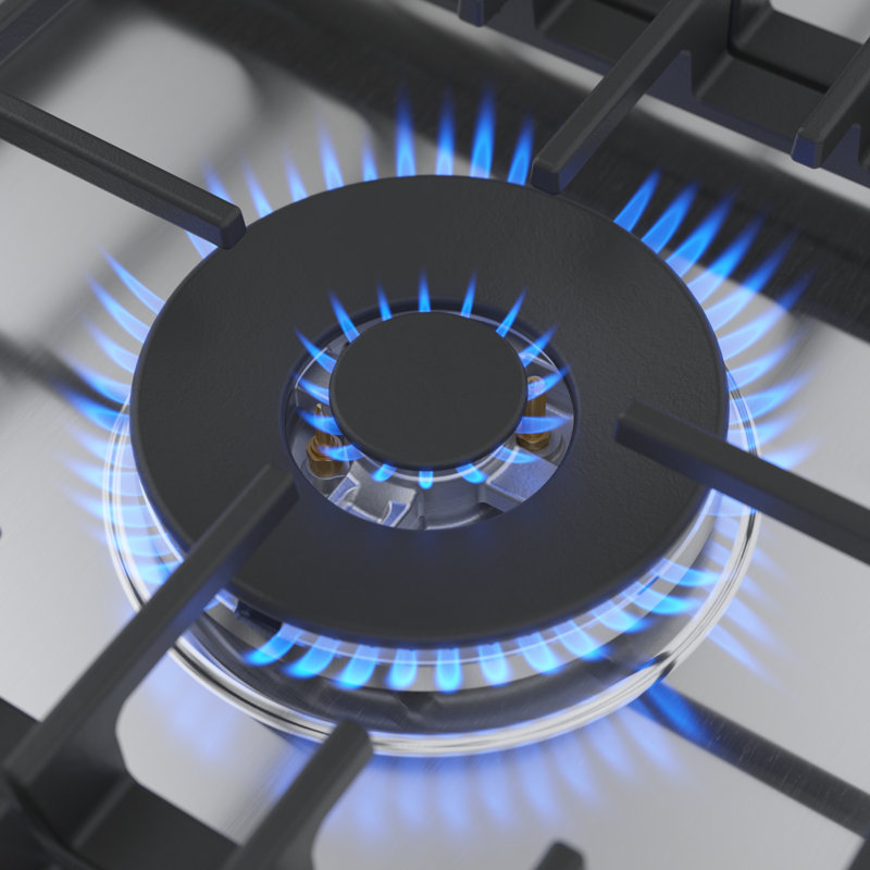 800 Series,36' Gas Cooktop,5 Burner,SS