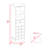 Wengue 12-Bottle 2-Drawer 1-Shelf Bar Cabinet