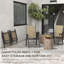 Ensemble de 4 chaises de patio pliantes empilables avec accoudoirs, sans assemblage-1774951942