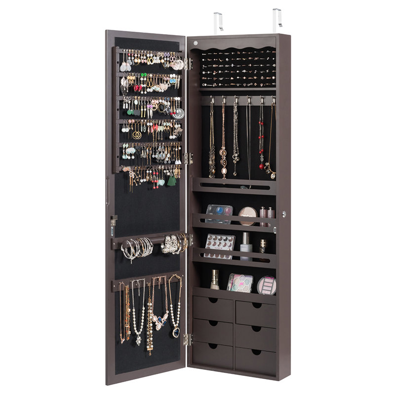 Mykeil Jewelry Armoire, Brown