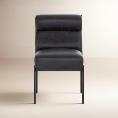 Kave Genuine Leather Side Chair