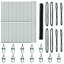 Vidaxl Hexagon Fence Steel-114622095-114622096